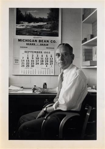 (MICHIGAN BEAN COMPANY) A mini archive with 100 diverse photographs showing varied aspects of the business, including the factory and e